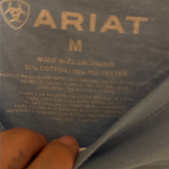 Ariat Men's Light Blue “Rodeo Time” T - Picture 2 of 5